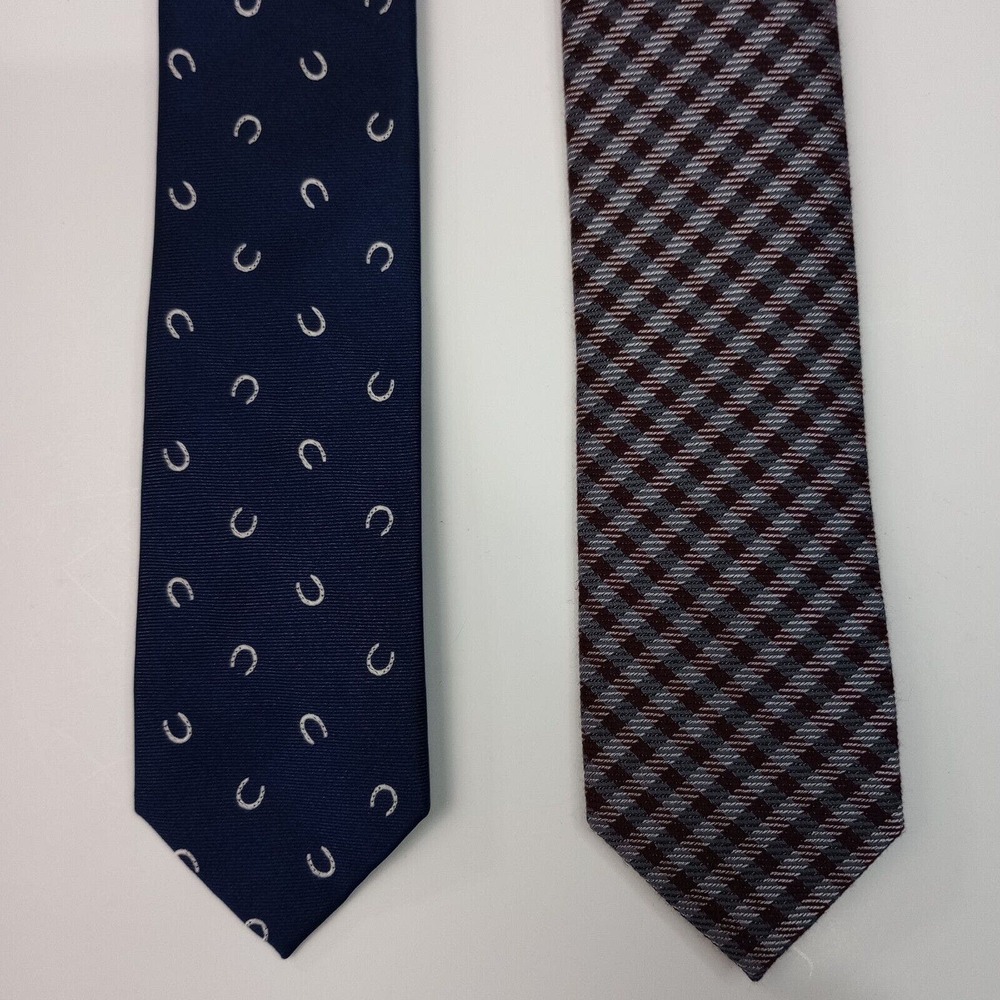 Bar III Mens Silk Blend & Wool Blend Slim Neck Tie Skinny Necktie, Set of 2 - Picture 1 of 4